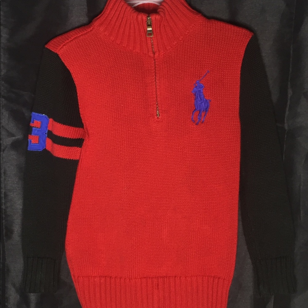 Boys small polo sweater
